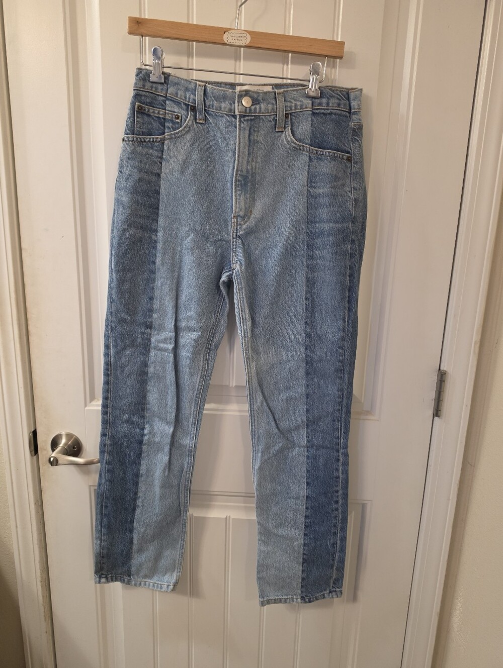Reformation ozark two tone jeans